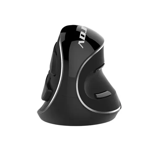 Adj mouse wireless optical shark new bk 800/1200/1600 rubber silent click