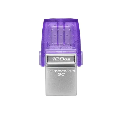 Pen drive 3.2 128gb micro duo 3c type-c/type-a 200mb/s kingston