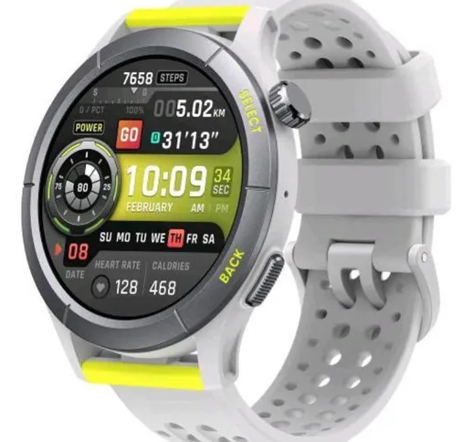 Amazfit cheetah round smartwatch con gps dual-band, navigazione del percorso e mappe offli...