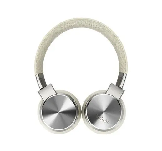  Yoga Cuffia Padiglione auricolare Bluetooth Crema, Bianco