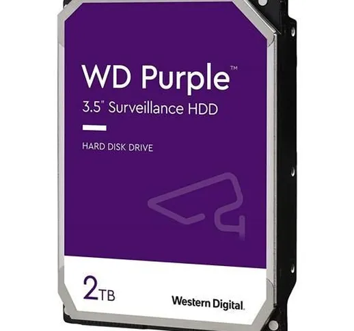 WD PURPLE 2TB 3.5in Interno - SATA3 - 5400giri/min - 256MB Buffer - WD22PURZ