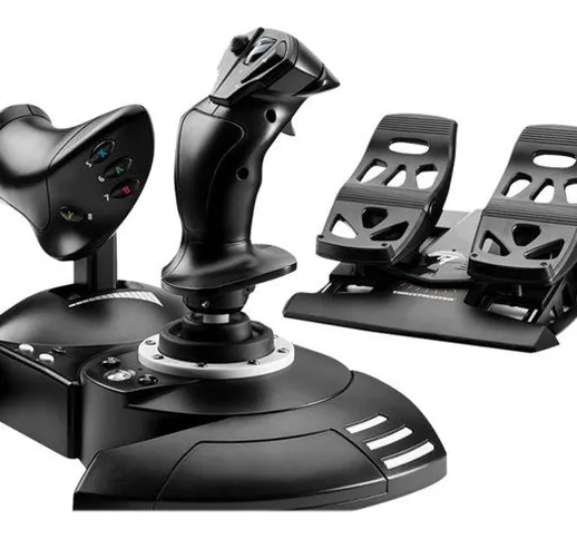  T-Flight Full Kit X - Joystick, acceleratore e pedali - cablato - per PC, Microsoft Xbox...
