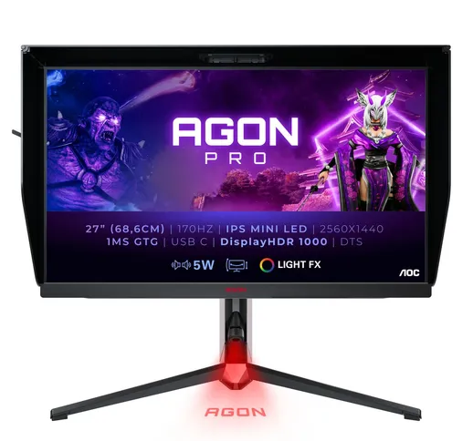  AG274QXM Monitor PC 68,6 cm (27) 2560 x 1440 Pixel Quad HD LED Nero, Rosso