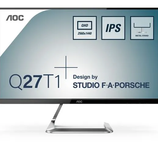  Q27T1 monitor piatto per PC 68,6 cm (27) 2560 x 1440 Pixel Quad HD LED Argento