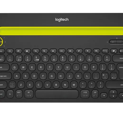  Bluetooth® Multi-Device Keyboard K480 tastiera QWERTY Italiano Nero, Lime