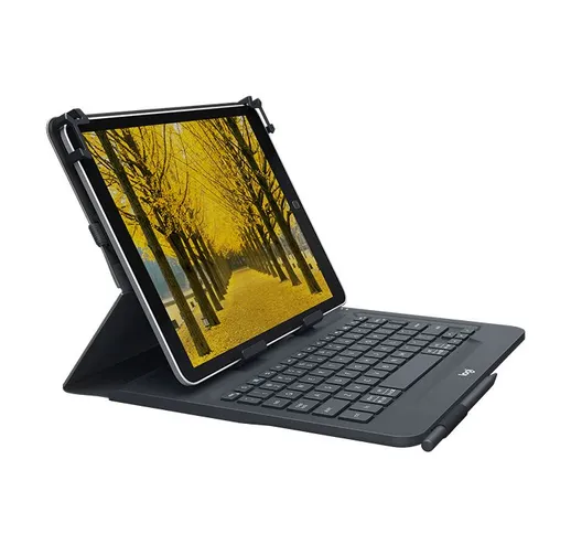  Universal Folio Cover iPad o Tablet con Tastiera Bluetooth Wireless, Per la maggior parte...