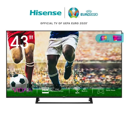 TV COLOR 43 HISENSE 43AE7230F - LED 4K SmartTV WIFI BLUETOOTH 3HDMI 2USB 1600 PCI