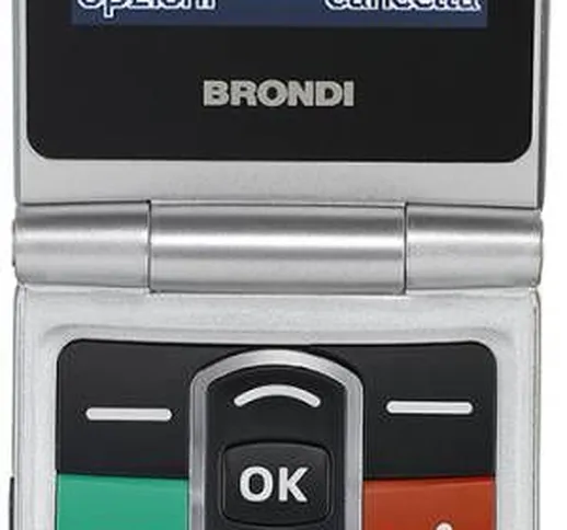 BRONDI Amico N°Uno Senior Phone Dual Sim Display 3 Fotocamera 1,8MP RadioFM e Bluetooth +T...