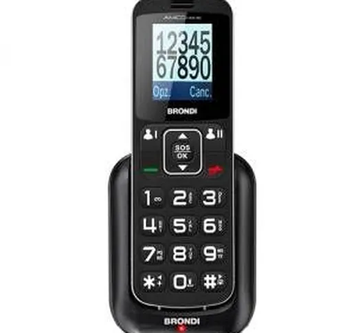  Amico Home 4,5 cm (1.77) 90 g Nero Telefono di livello base