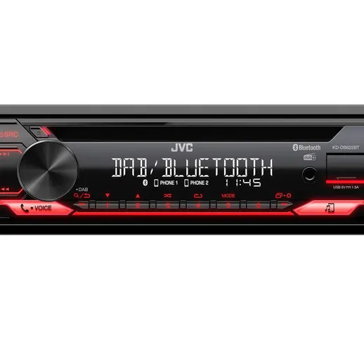 KD-DB622BT Ricevitore multimediale per auto Nero 200 W Bluetooth