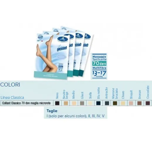 Sauber Collant 70 Denari Maglia Microrete Glace' 4 Linea Classica - Desa Pharma Srl
