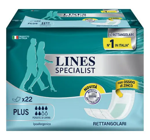 Lines Specialist Pannolone Rettangolare 22 Pezzi - Fater Spa