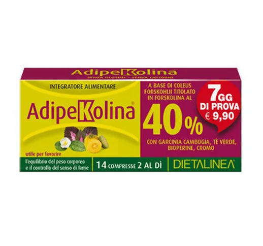 Adipekolina 7 Days 14 Compresse Dietalinea - Gdp Srl-general Dietet.pharma