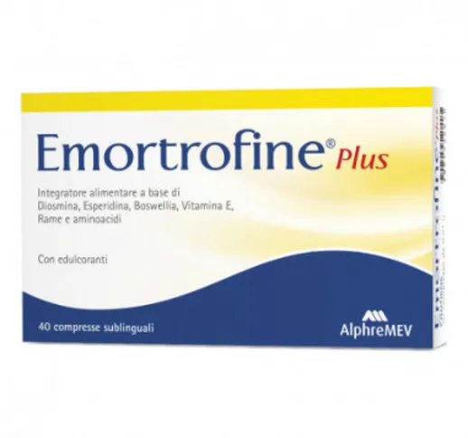 Emortrofine Plus 40 Compresse Sublinguali - Agave Srl