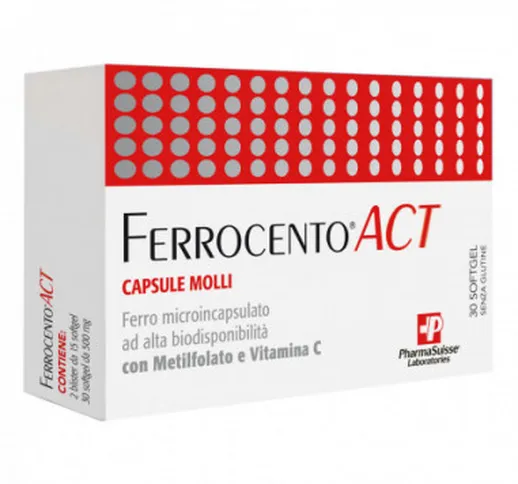 Ferrocento Act 30 Capsule Molli - Pharmasuisse Laboratories Srl