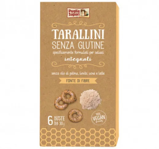 Puglia Sapori Tarallini Integrali Senza Glutine 180 G