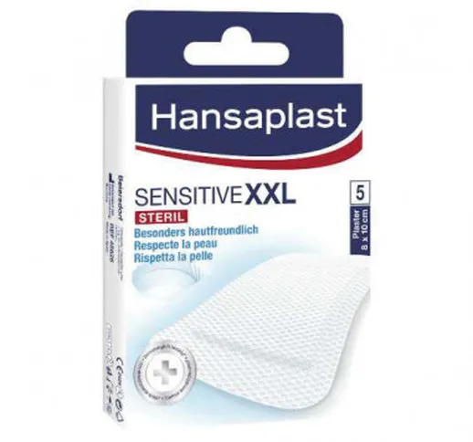 Hansaplast Sensitive Medicazione Extra Extra Large Silver 5pezzi - Beiersdorf Spa