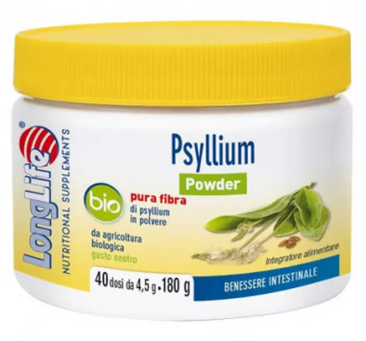 Longlife Psyllium Powder Bio 180 G - Phoenix Srl - Longlife