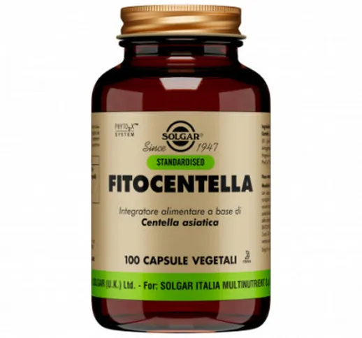 Fitocentella 100 Capsule Vegetali - Solgar It. Multinutrient Spa