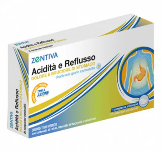 Zentiva Acidita' Reflusso 20 Compresse Masticabili - Zentiva Italia Srl