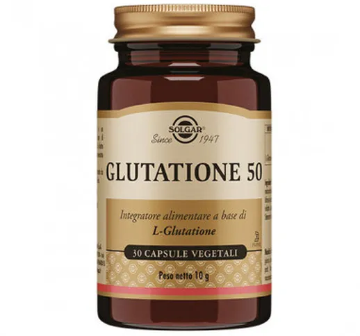 Glutatione 50 30 Capsule Vegetali - Solgar It. Multinutrient Spa