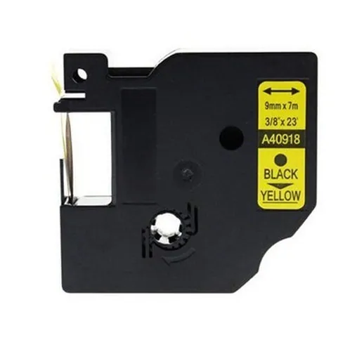 Nastro per etichettatrice compatibile Dymo LABELPOINT 150 NERO SU GIALLO