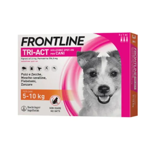 FRONTLINE Tri-Act 3Pip 5-10Kg