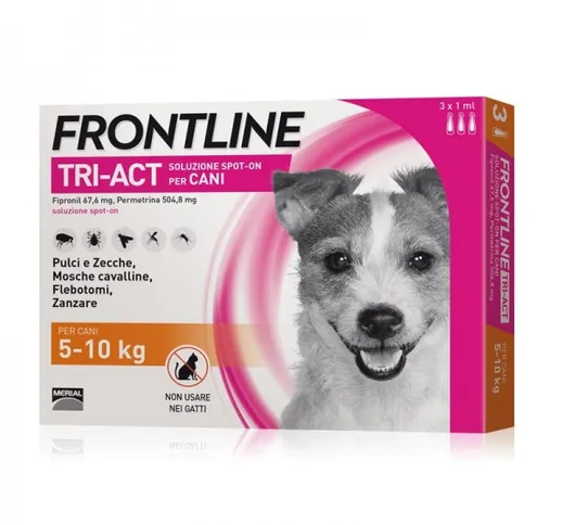 Frontline Tri-Act per Cani 5-10 Kg
