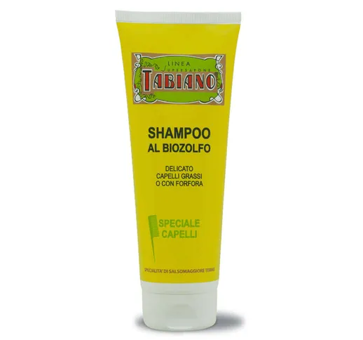 Shampoo Antiforfora Al Biozolfo per Capelli Grassi 250 ml - Supersapone Tabiano