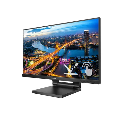 PHILIPS MONITOR TOUCH 23,8 LED IPS 16:9 FHD 4MS 250 CDM, VGA/DP/HDMI, PIVOT, MULTIMEDIALE...