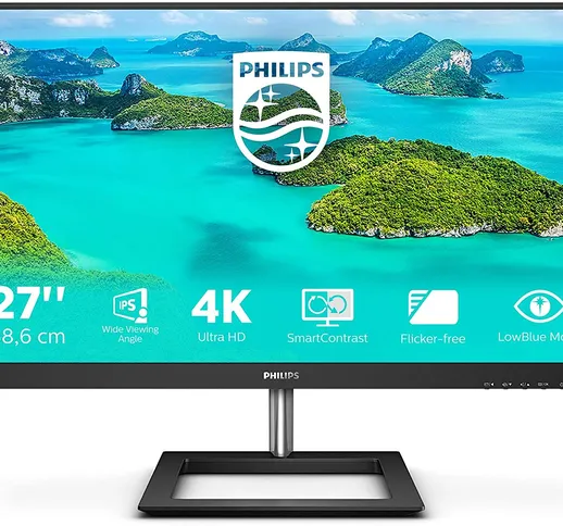 PHILIPS MONITOR 27 LED IPS 16:9 3.840 X 2.160 4MS 350 CDM DP/HDMI MULTIMEDIALE 278E1A