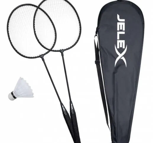  United Set da 2 racchette per badminton con volano nero