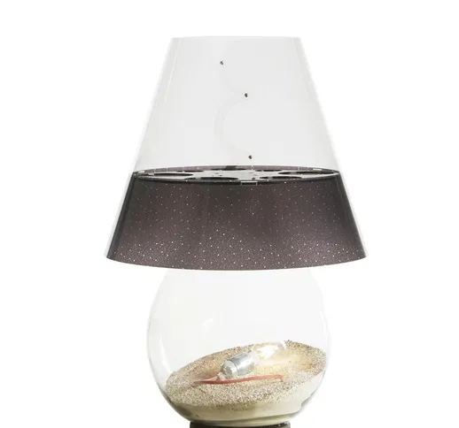 Lampada da Tavolo per interno in vetro BOMBONNE MINI Ø 46xh 68 cm -peso 13.5 Paralume in P...