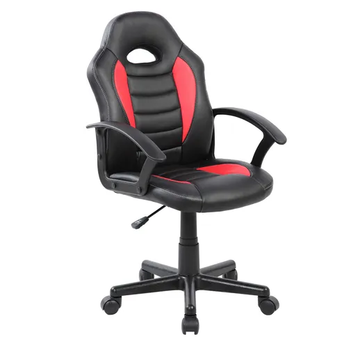 Poltroncina Gaming modello Racer Pro gioco, computer ufficio similpelle con altezza seduta...