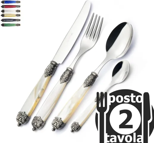 Confezione 2 posti tavola Mirage, Acciaio inox 18.10 (AISI 304)