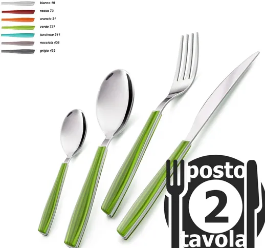 Confezione 2 posti tavola Wave , 18/C (AISI430), spessore 2 mm