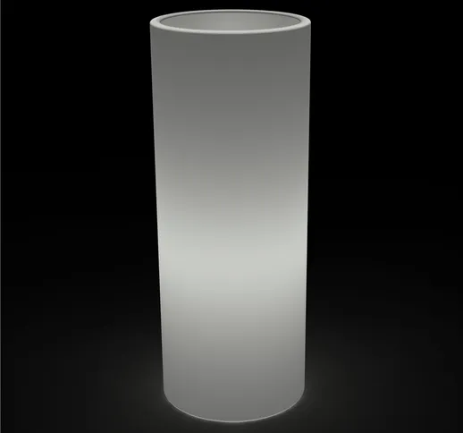 Vaso Porta vaso, BAROCCO in polietilene 35h90 cm Modello Ionico spessore 2 mm colore trasp...