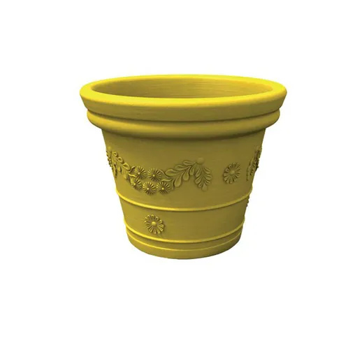 Vaso festonatoTONDO 55cm Giallo