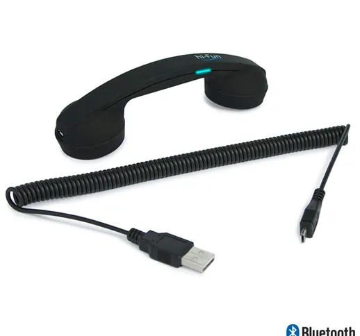 Cornetta Bluetooth MINI HI RING cornetta senza filo vintage 15x3,5xh4 cm black