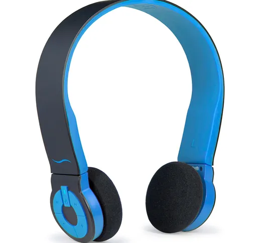 Cuffie per Bluetooth Cuffie Bluetooth con Tasti di Comando Integrati HI FUN colore blu