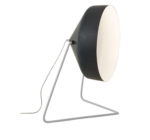 Lampada da terra Cyrcus F lavagna colore nero Altezza 22,5 cm Diametro 40 cm, realizzata i...