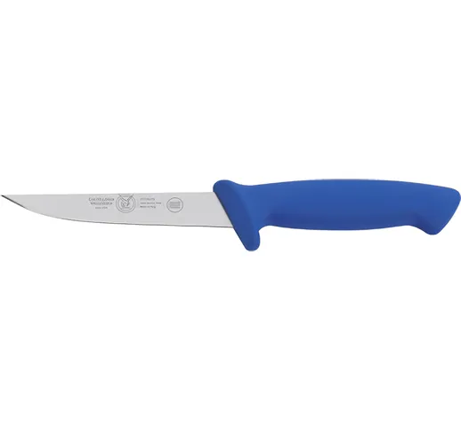 Coltello Professionale Disosso Stretto manco protetto cm 14, colore Blu manico in ergonomi...