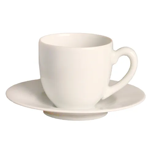 Tazza da Caffè con piattino in New Bone Porcelain SPRING 6,0xh 5,5 cm - 10 CL confezione 6...