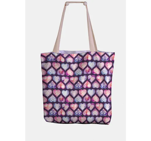 Borsa tessile in Canvass di puro cotone 47x42- SENSATION stampa digitale ad altissima riso...