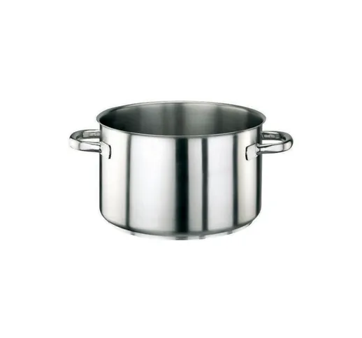 Casseruola Alta 2 Maniglie Cm 18 Serie 1000 Inox, Lt 2,7 - peso 0,94 kg