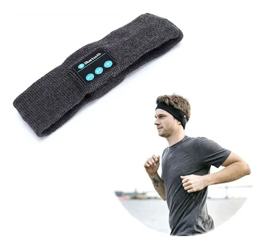 FASCIA SPORTIVO FOULARD MUSICALE HEADBAND AURICOLARE SLEEPPHONE BLUETOOTH Q-BM22