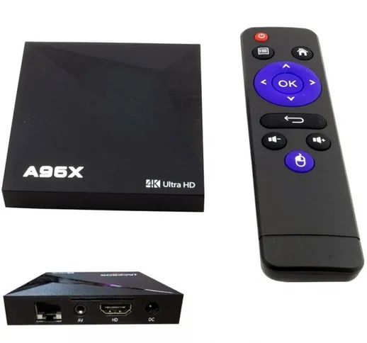 ANDROID 7.1 A96X TV 4K RAM QUAD-CORE CORTEX-A53 SMART 3 USB HDMI RJ45 SD