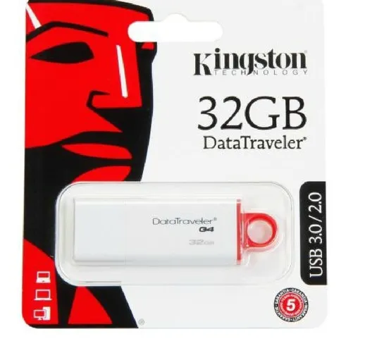 PENDRIVE DATATRAVEL G4 PENNA USB 3.0/2.0 KINGSTON CHIAVETTA 32 GB 32GB MEMORIA