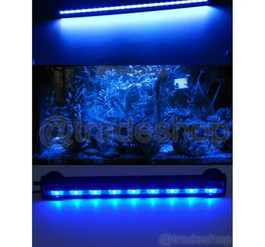 LAMPADA IMMERSIONE LED PER ACQUARIO TUBO LED T4 DEE LUCE PESCI BIANCA RGB BLU