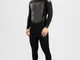 Rip Curl Omega 3/2 GB Back Zip Steamer Muta nero